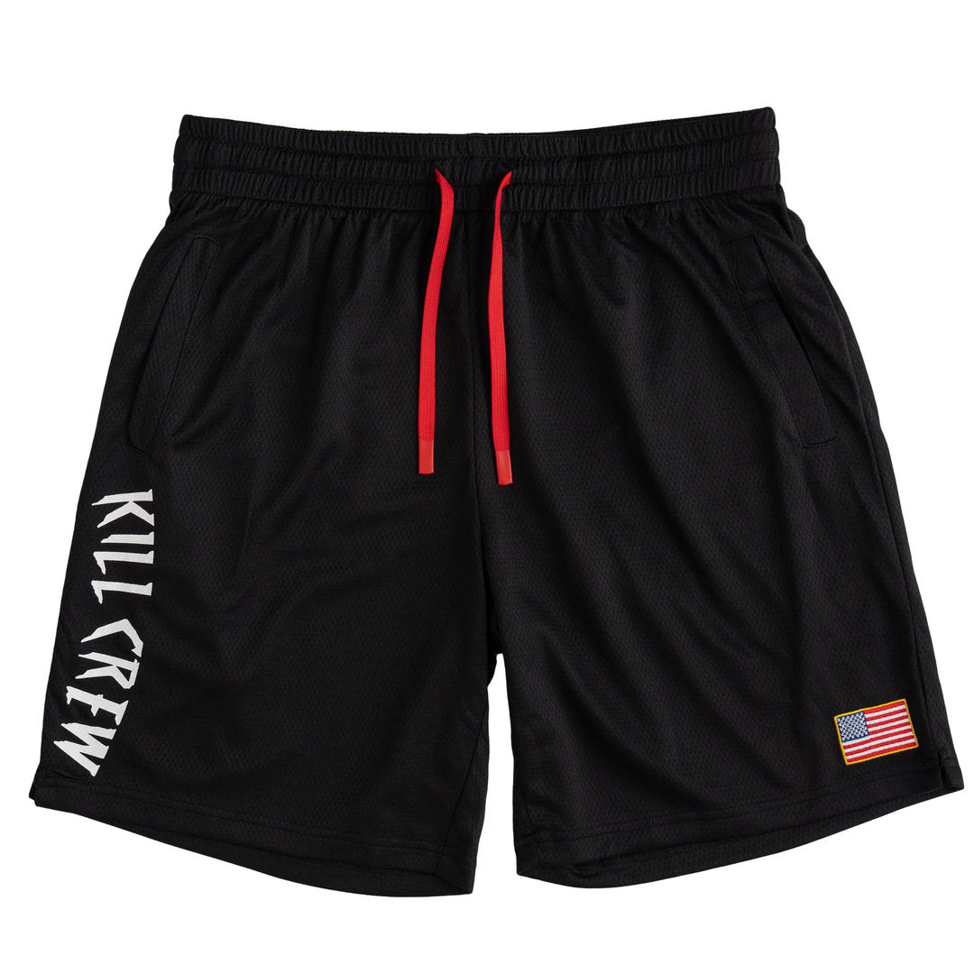 Kill Crew > Cut Embroidered Flag Shorts