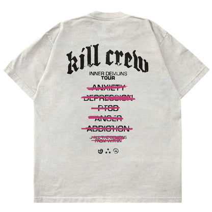 Kill Crew > Oversized Inner Demons Tour T-Shirt