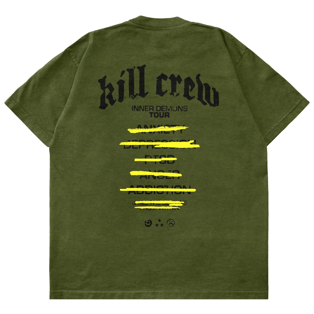 Kill Crew > Oversized Inner Demons Tour T-Shirt