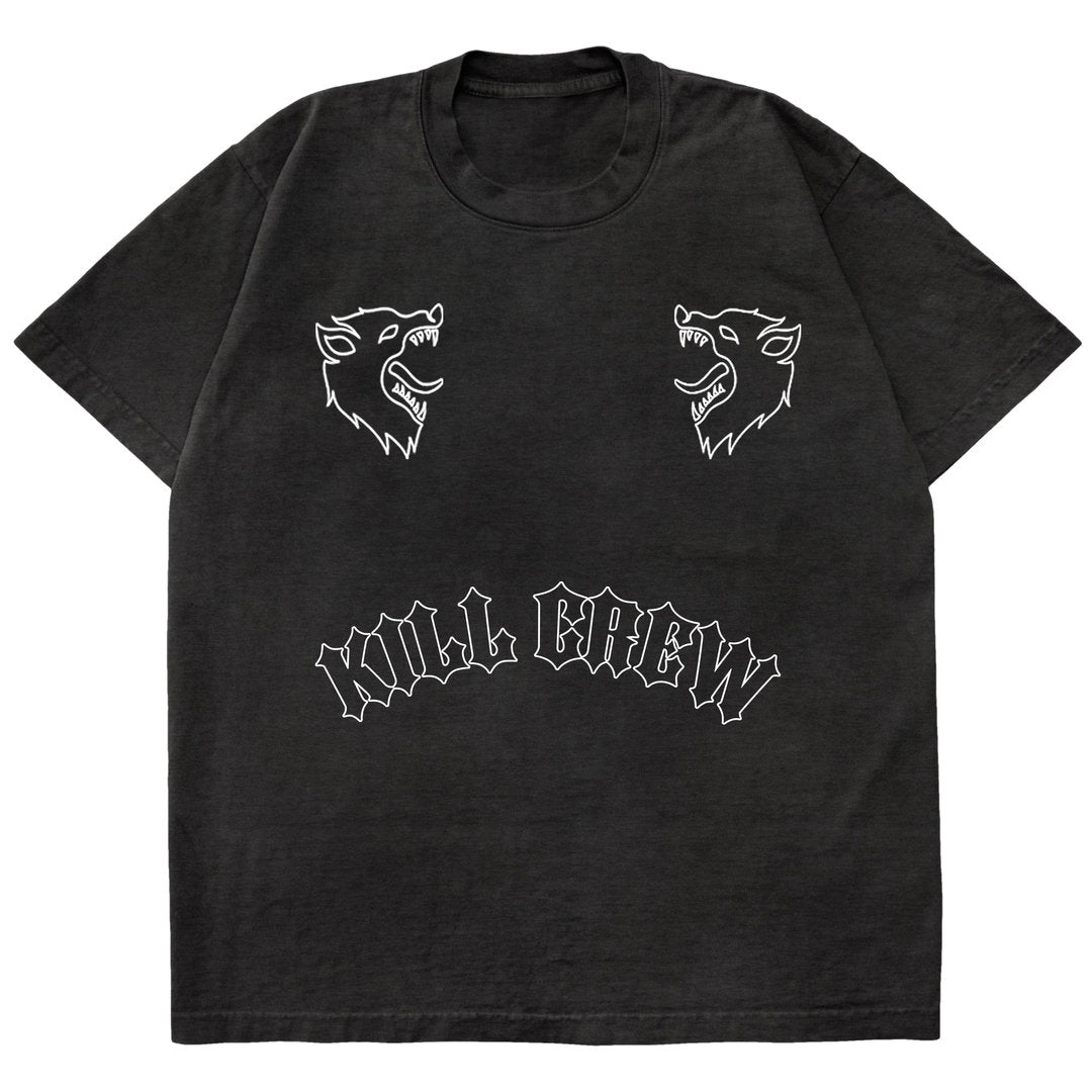 Kill Crew > Oversized Two Wolves T-Shirt