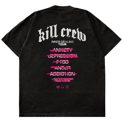 Kill Crew > Relaxed Fit Inner Demons Tour T-Shirt