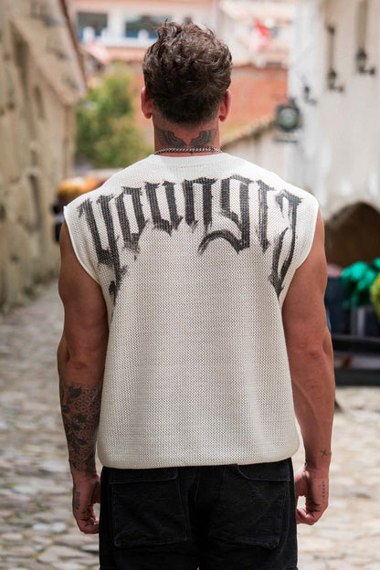 Youngla > Drop Shoulder Knit Cut-Off