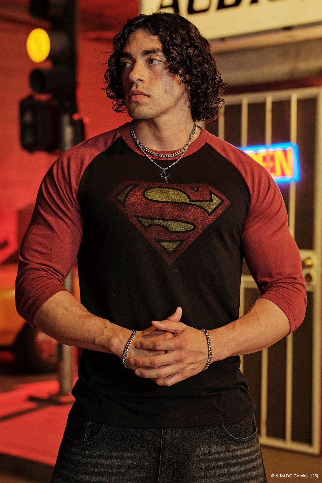 Youngla > Superman 3/4 Raglan Shirt