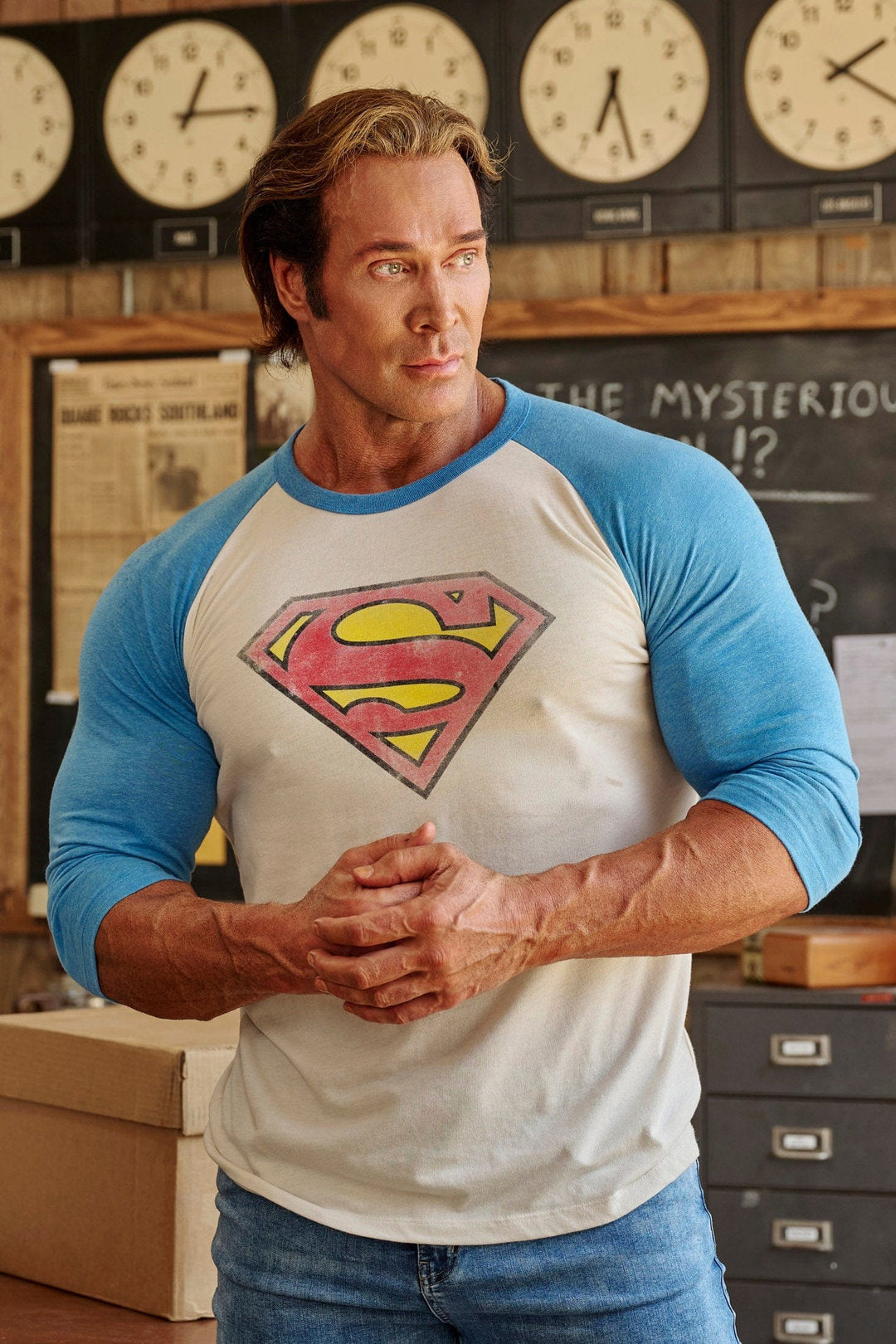 Youngla > Superman 3/4 Raglan Shirt