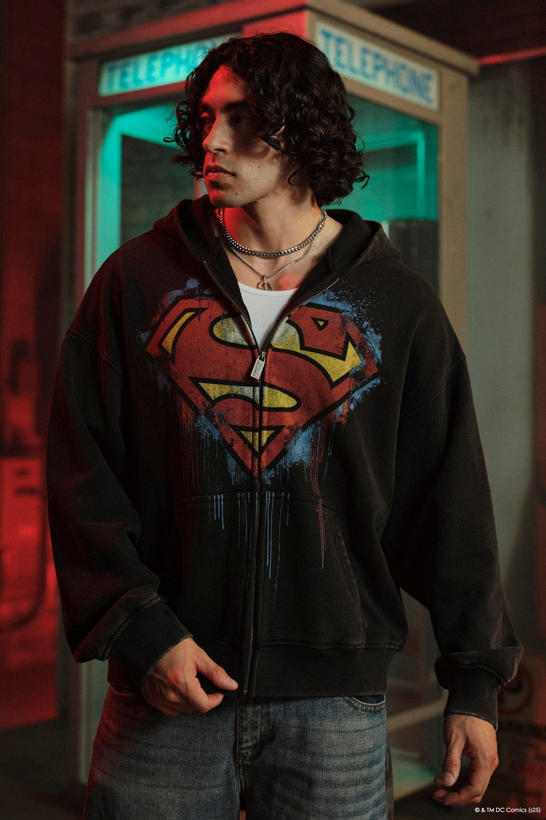 Youngla > Superman Drip Zip-Up