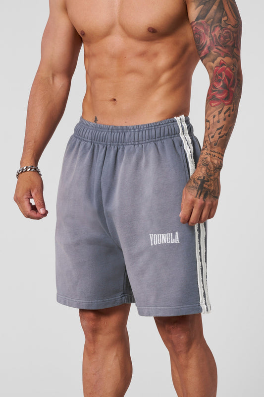 Youngla > Vintage Striped Sweat Shorts