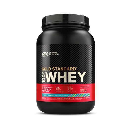 Optimum Nutrition > Gold Standard 100% Whey Protein Powder: Fruity Cereal + 29 porciones