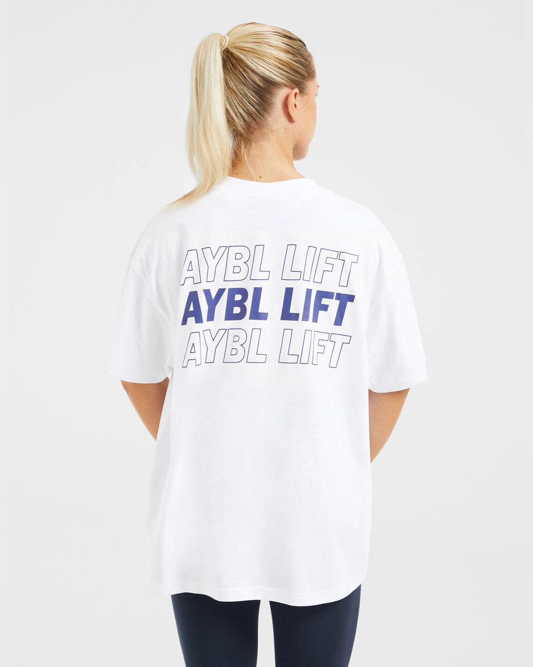 AYBL > AYBL Lift Italic Oversized T Shirt