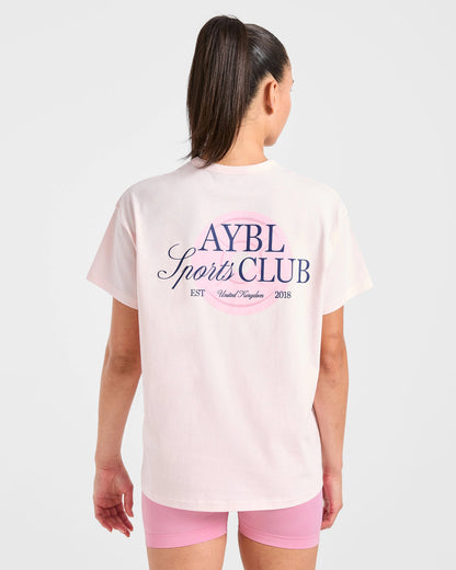 AYBL > AYBL Sports Club Script Oversized T Shirt
