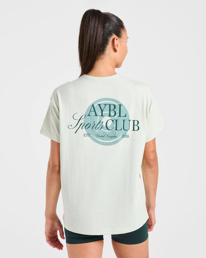 AYBL > AYBL Sports Club Script Oversized T Shirt