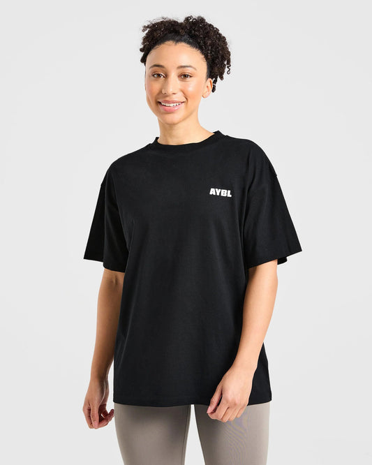 AYBL > Focused Wavy Oversized T Shirt