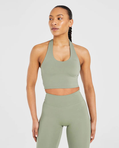 AYBL > Staple Halterneck Crop Top
