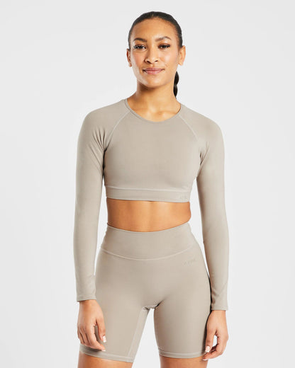 AYBL > Staple Long Sleeve Crop Top