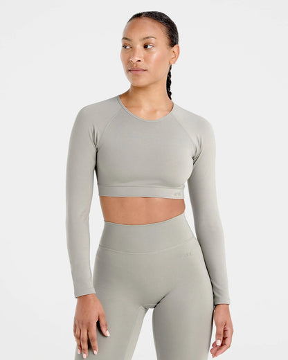 AYBL > Staple Long Sleeve Crop Top