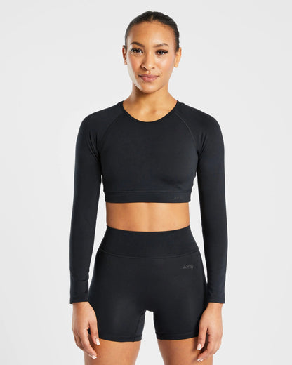 AYBL > Staple Long Sleeve Crop Top