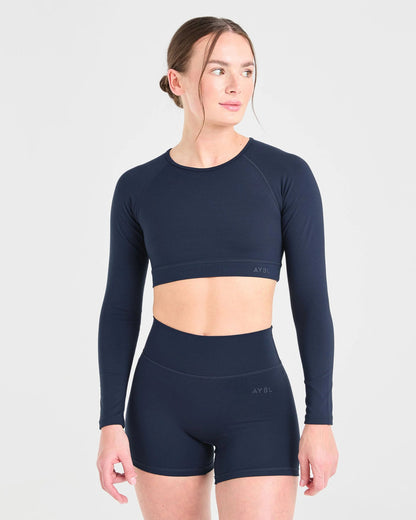 AYBL > Staple Long Sleeve Crop Top
