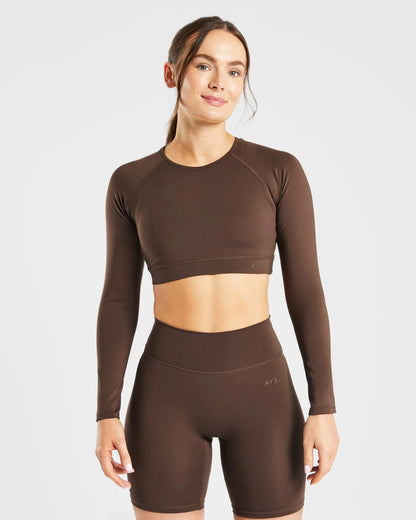 AYBL > Staple Long Sleeve Crop Top