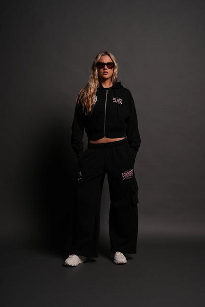Darc Sport > Wolves Gym V2 Sage Cropped Zip Hoodie