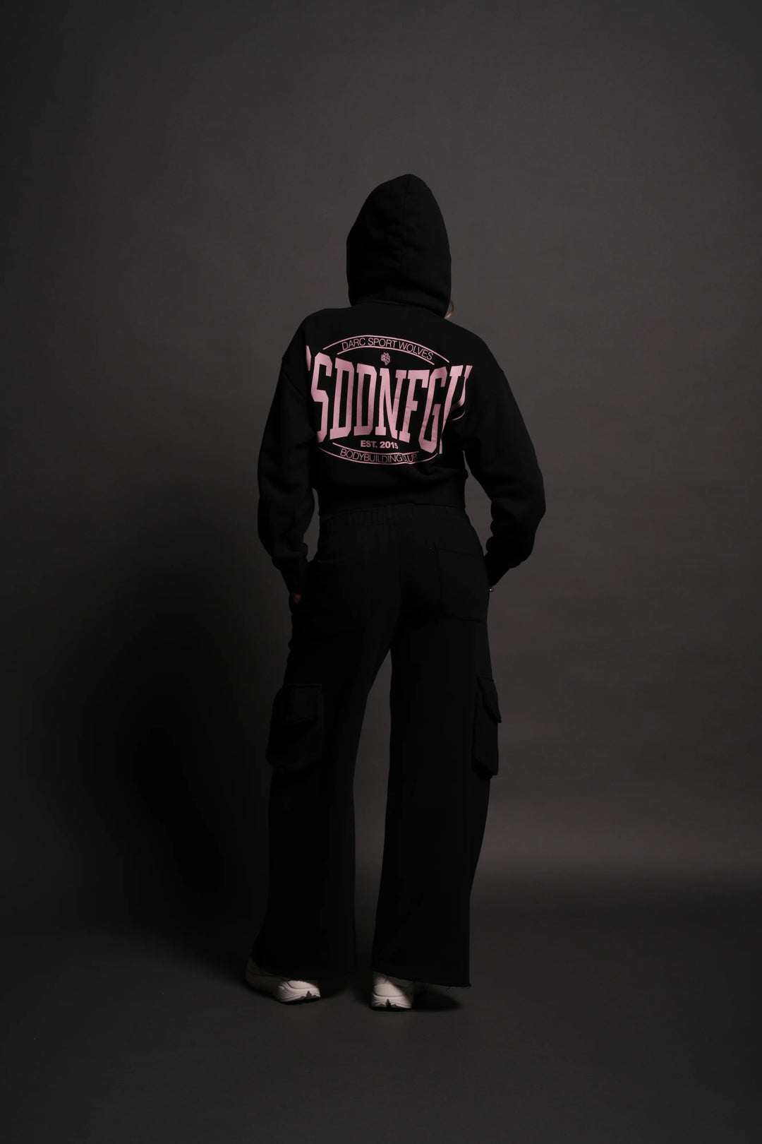 Darc Sport > Wolves Gym V2 Sage Cropped Zip Hoodie