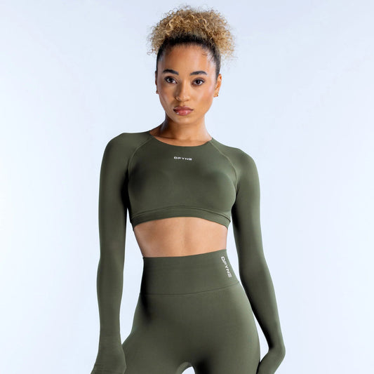 DFYNE > Dynamic Long Sleeve Crop Top