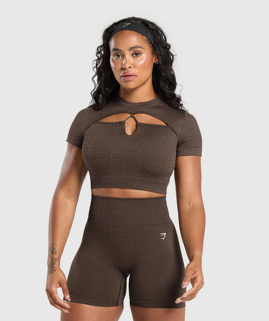 Gymshark > Adapt Monogram Crop Top
