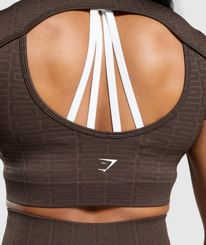Gymshark > Adapt Monogram Crop Top