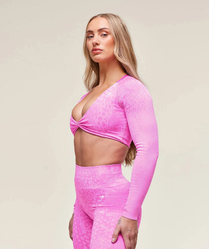 Gymshark > Adapt X Whitney Animal Top