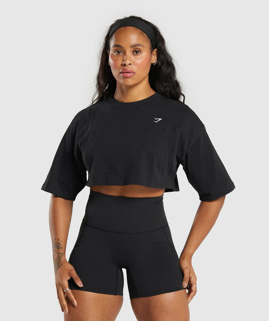 Gymshark > Heavyweight Cotton Crop T-Shirt