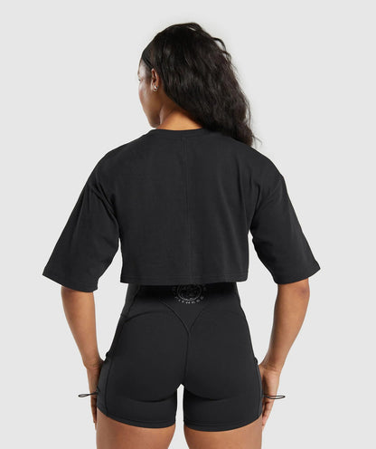 Gymshark > Heavyweight Cotton Crop T-Shirt