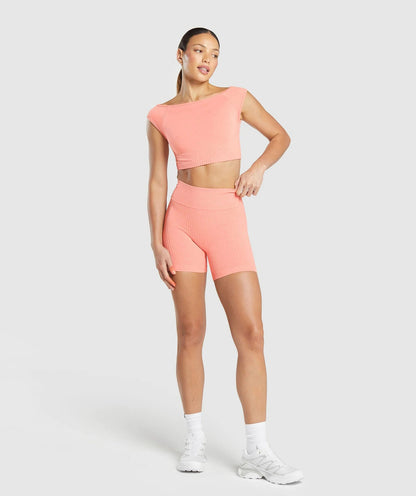 Gymshark > Luxe Boat Neck Crop Top