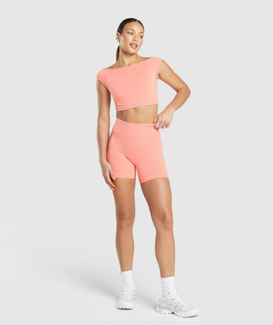 Gymshark > Luxe Boat Neck Crop Top