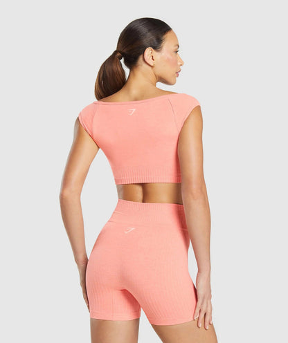 Gymshark > Luxe Boat Neck Crop Top