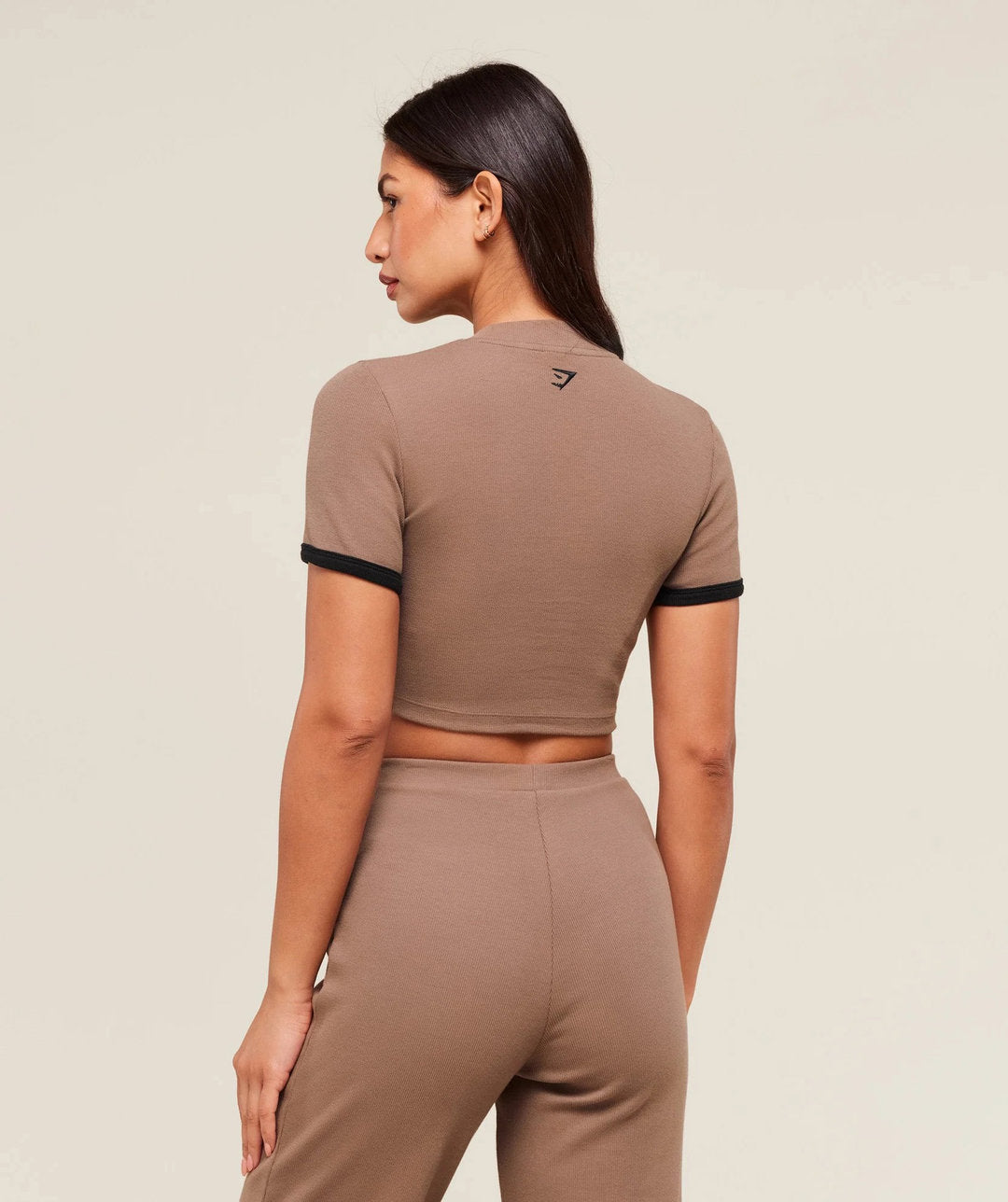 Gymshark > Ribbed Cotton Crop Top