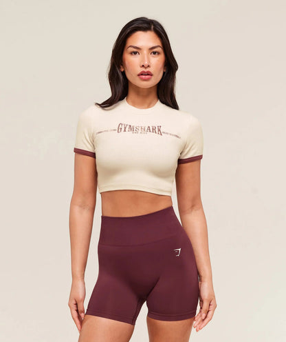 Gymshark > Ribbed Cotton Crop Top