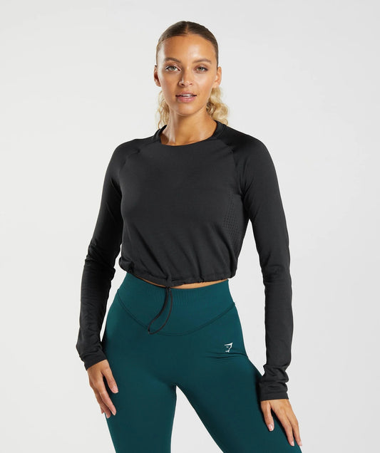 Gymshark > Sweat Seamless Long Sleeve Crop Top