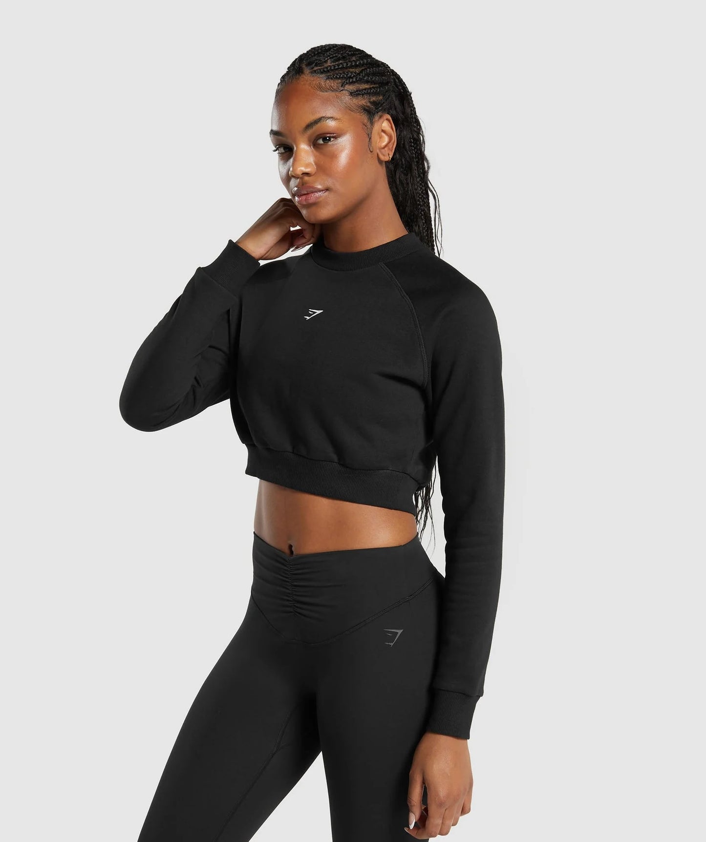 Gymshark > Training Fleece Cropped Sweatshirt