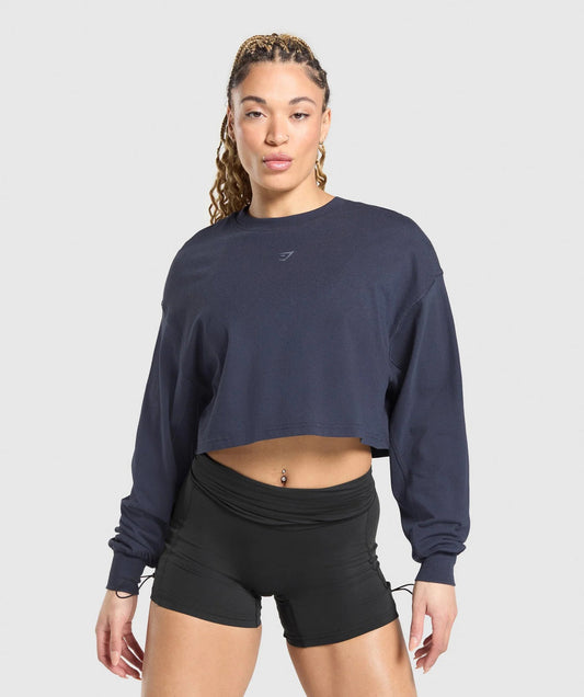 Gymshark > Wordmark Graphic Sleeve Top