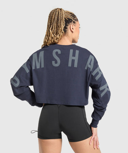 Gymshark > Wordmark Graphic Sleeve Top