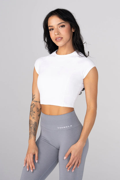 Youngla > compression cap sleeve Crop