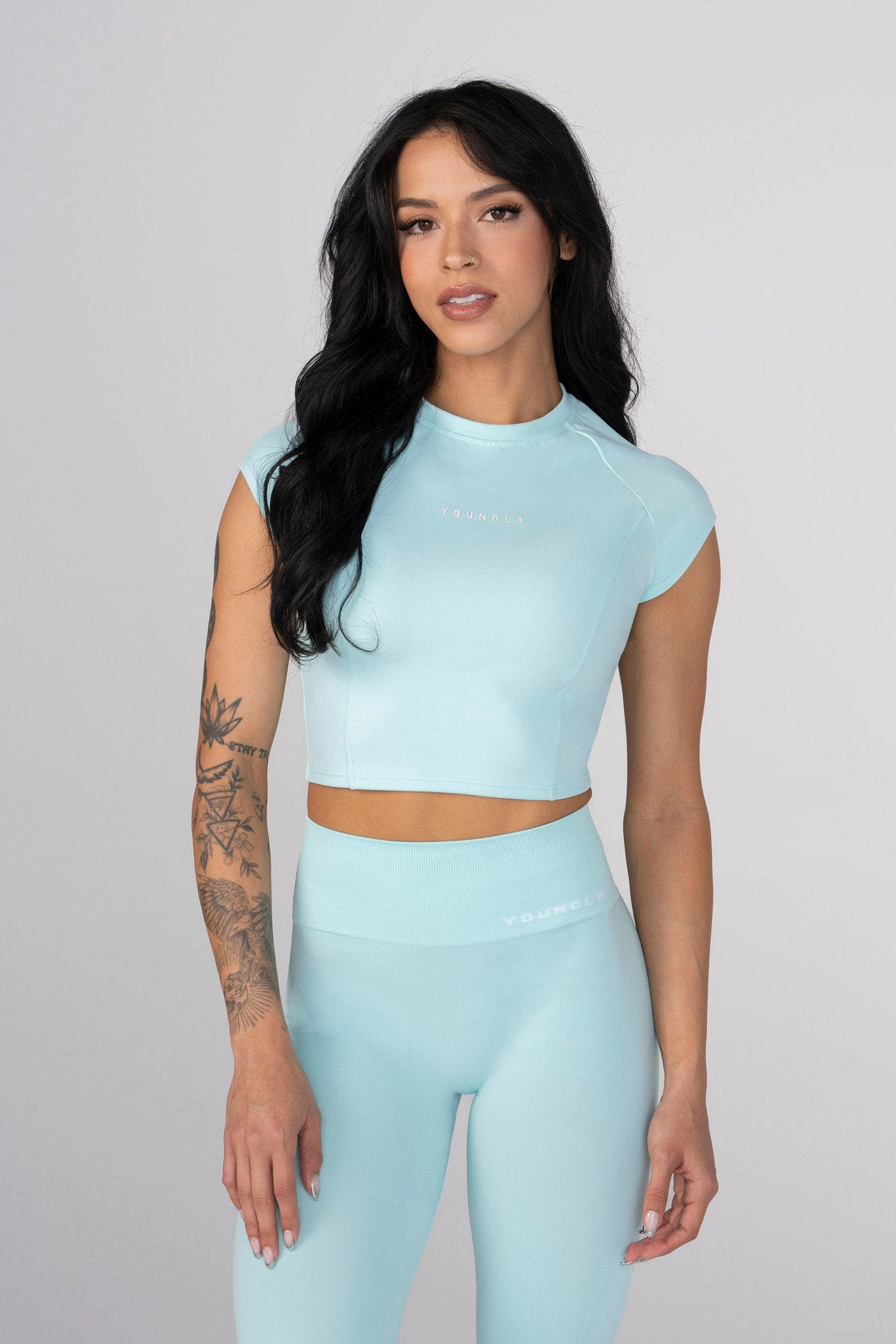 Youngla > compression cap sleeve Crop