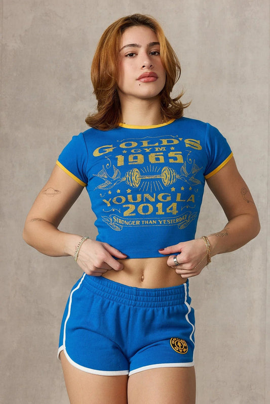 Youngla > Gold's Gym Ringer Baby Tee