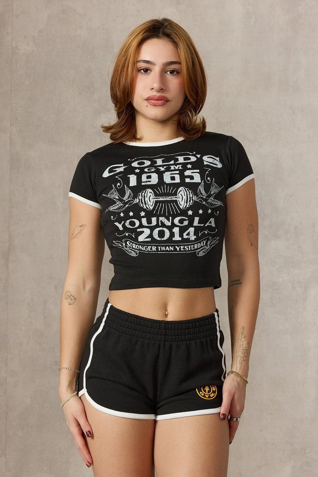 Youngla > Gold's Gym Ringer Baby Tee
