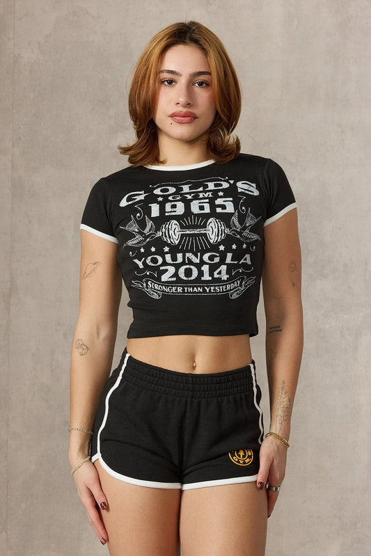 Youngla > Gold's Gym Ringer Baby Tee