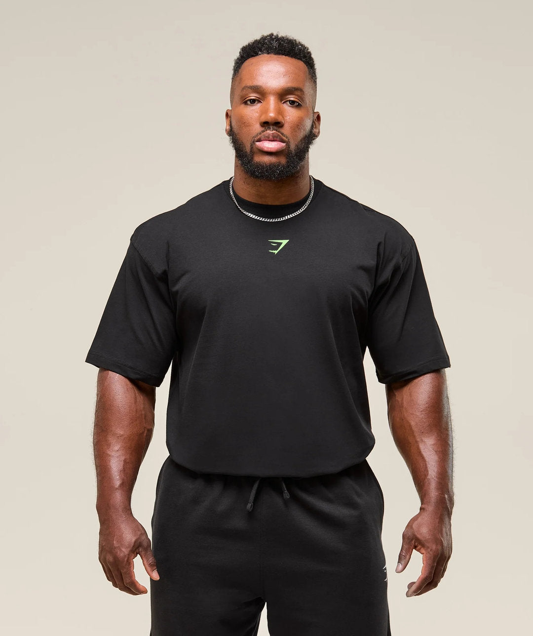 Gymshark > Power T-Shirt > L > Black/Energy Gelato Green > Gymshark