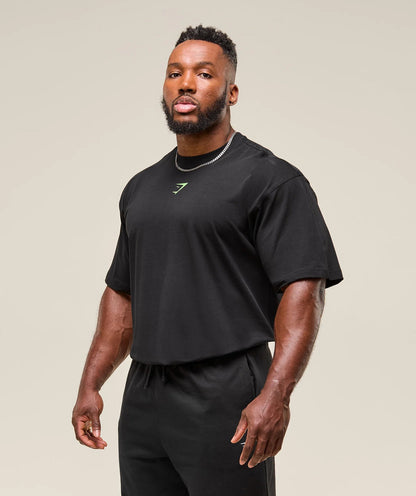 Gymshark > Power T-Shirt > L > Black/Energy Gelato Green > Gymshark