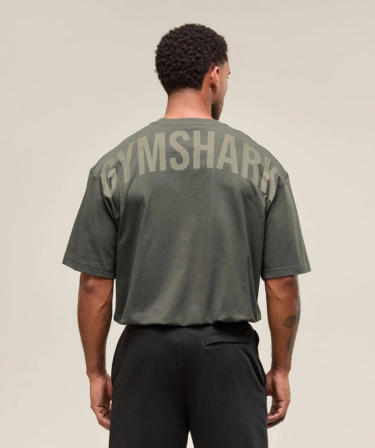 Gymshark > Power T-Shirt > L > Strength Green > Gymshark