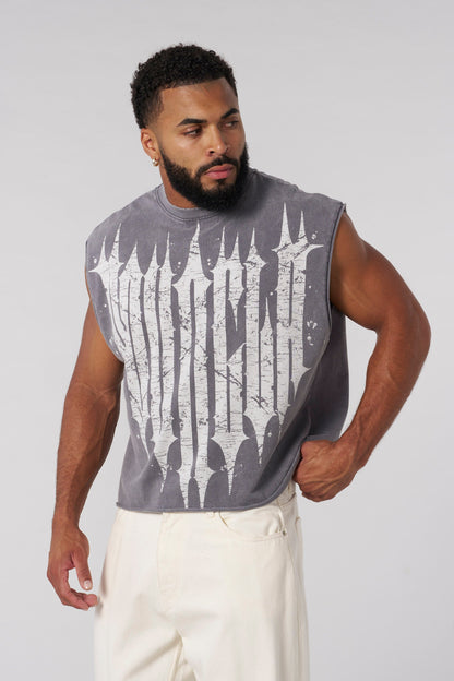 Youngla > Revenge Crop Cut-Off > L > Grey Wash > Youngla