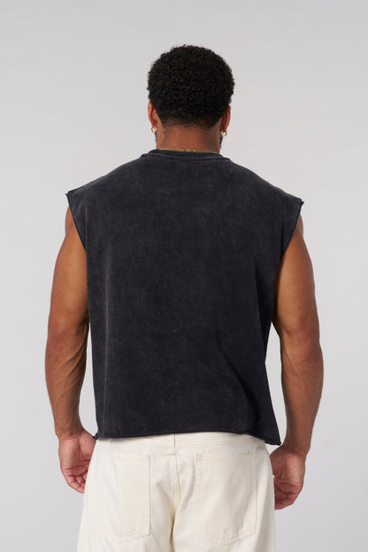 Youngla > Revenge Crop Cut-Off > S > Black Wash > Youngla
