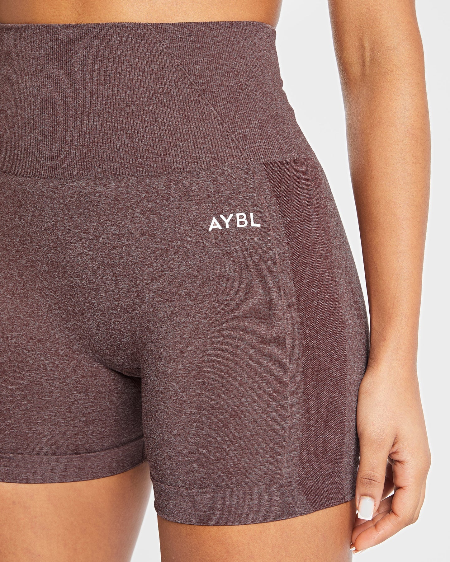 AYBL > Empower Seamless Shorts > S > Brown Marl > AYBL