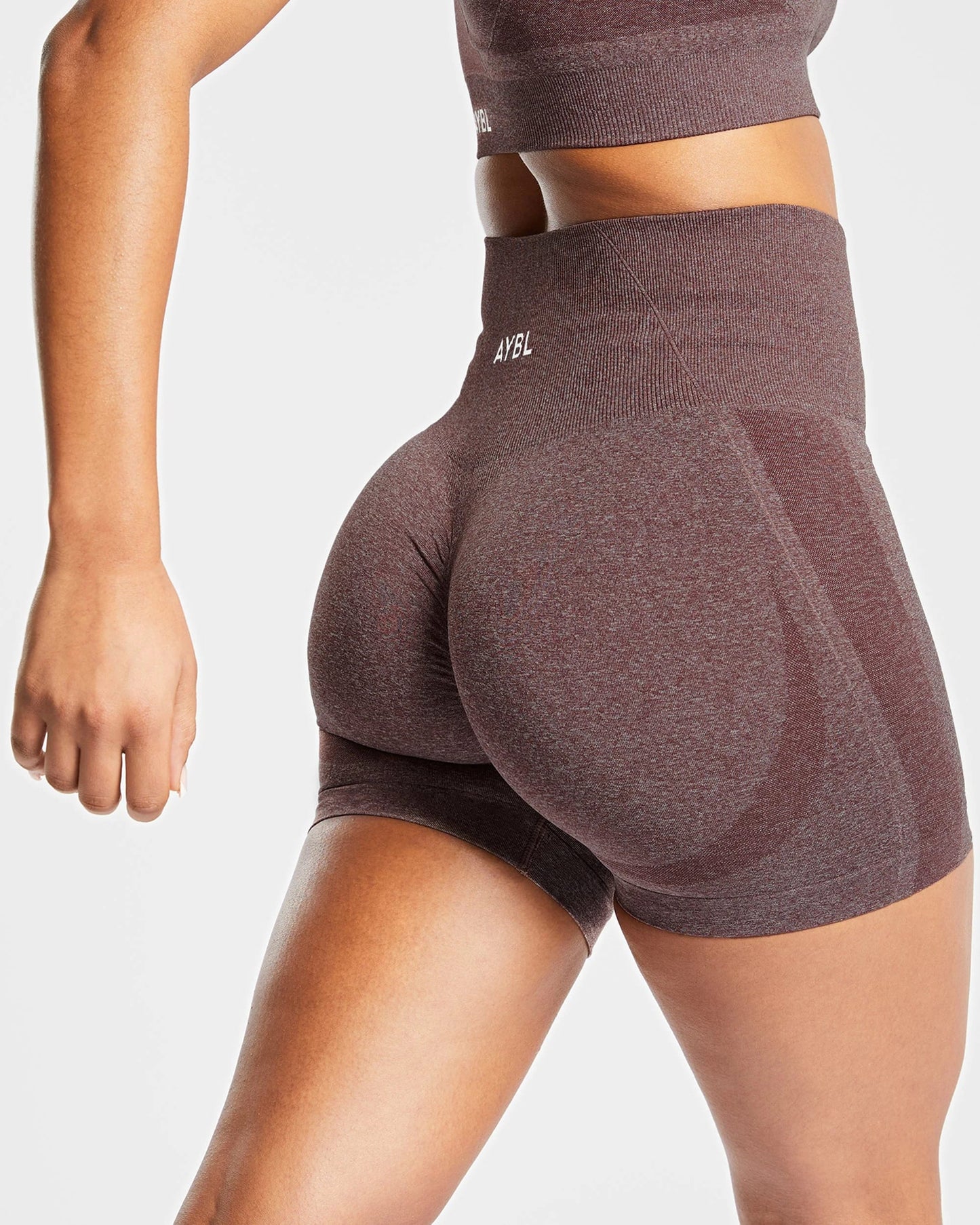 AYBL > Empower Seamless Shorts > S > Brown Marl > AYBL